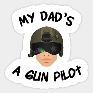 Gun Pilot - My Dad's a Gun Pilot Sticker